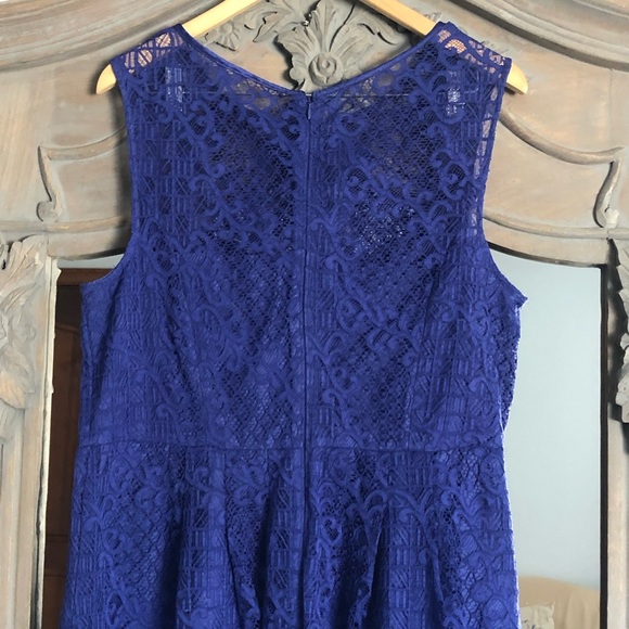 Adrianna Papell 18W Royal Blue wedding guest special occasion dress - Picture 6 of 13